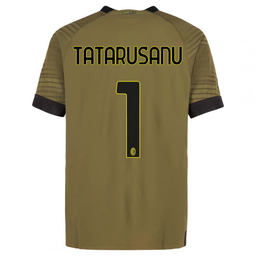 Damen Ciprian Tatarusanu #1 Dunkelgrün Schwarz Ausweichtrikot Trikot 2022/23 T-shirt Belgien