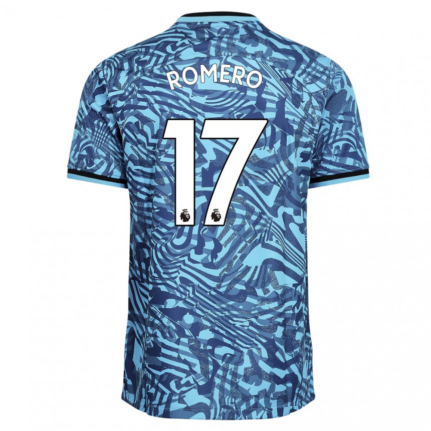 Damen Cristian Romero #17 Blau Dunkelblau Ausweichtrikot Trikot 2022/23 T-shirt Belgien
