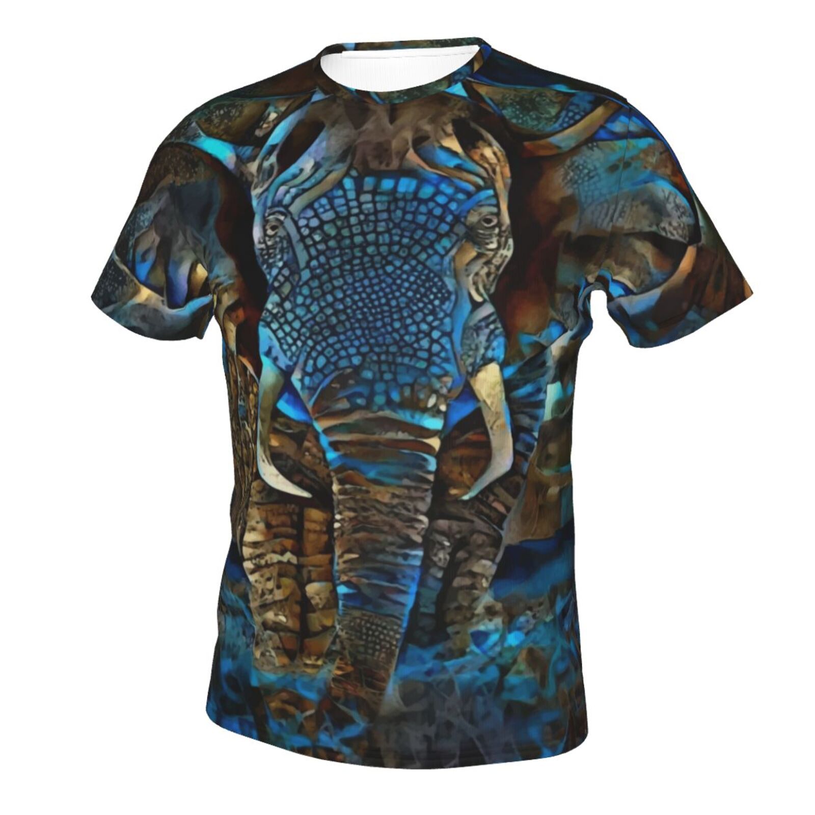 T-shirt Belgique Classique Mdeia Elements Mélange Marron Bleu éléphant