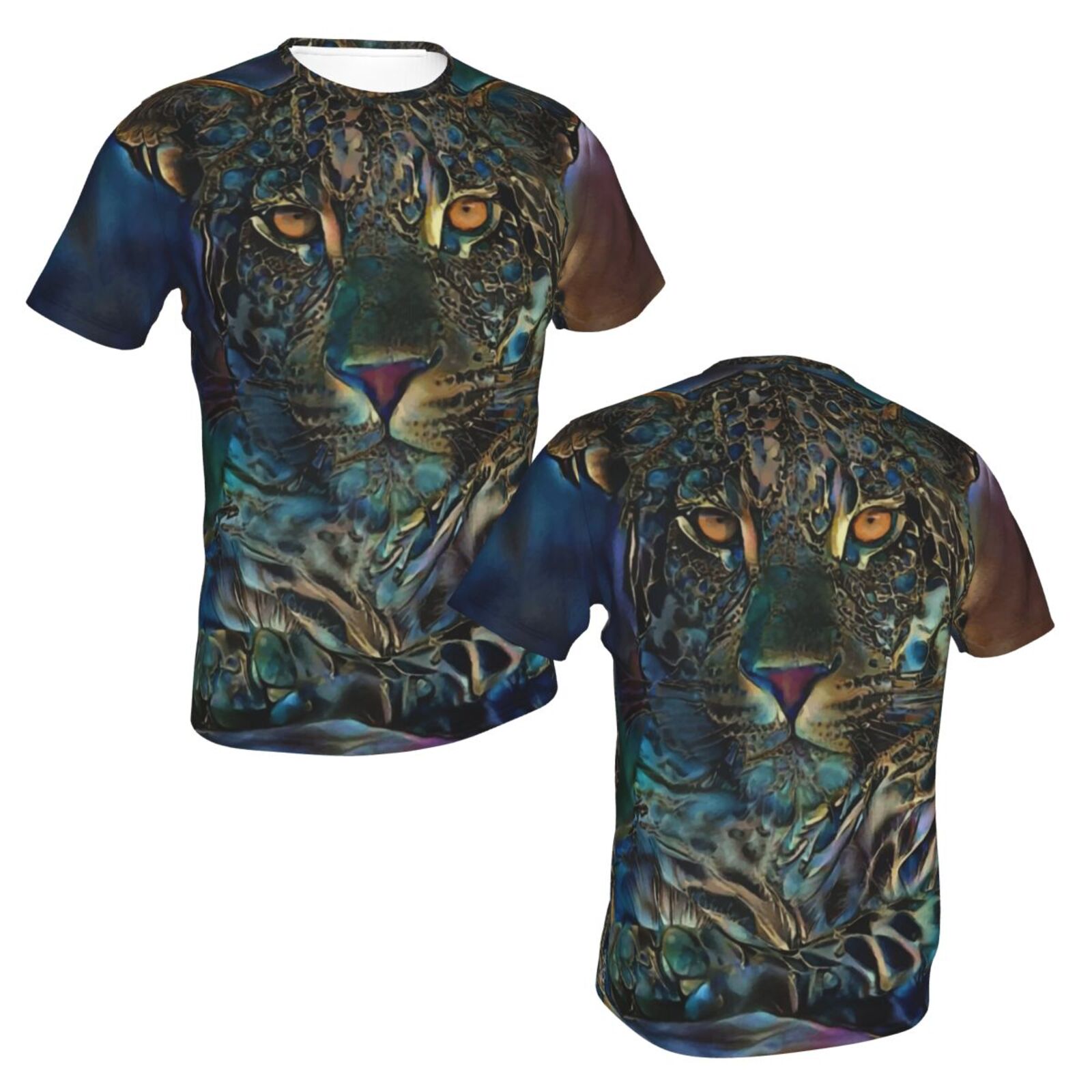T-shirt Belgique Classique Laria Leopard Éléments Multimédias Mixtes