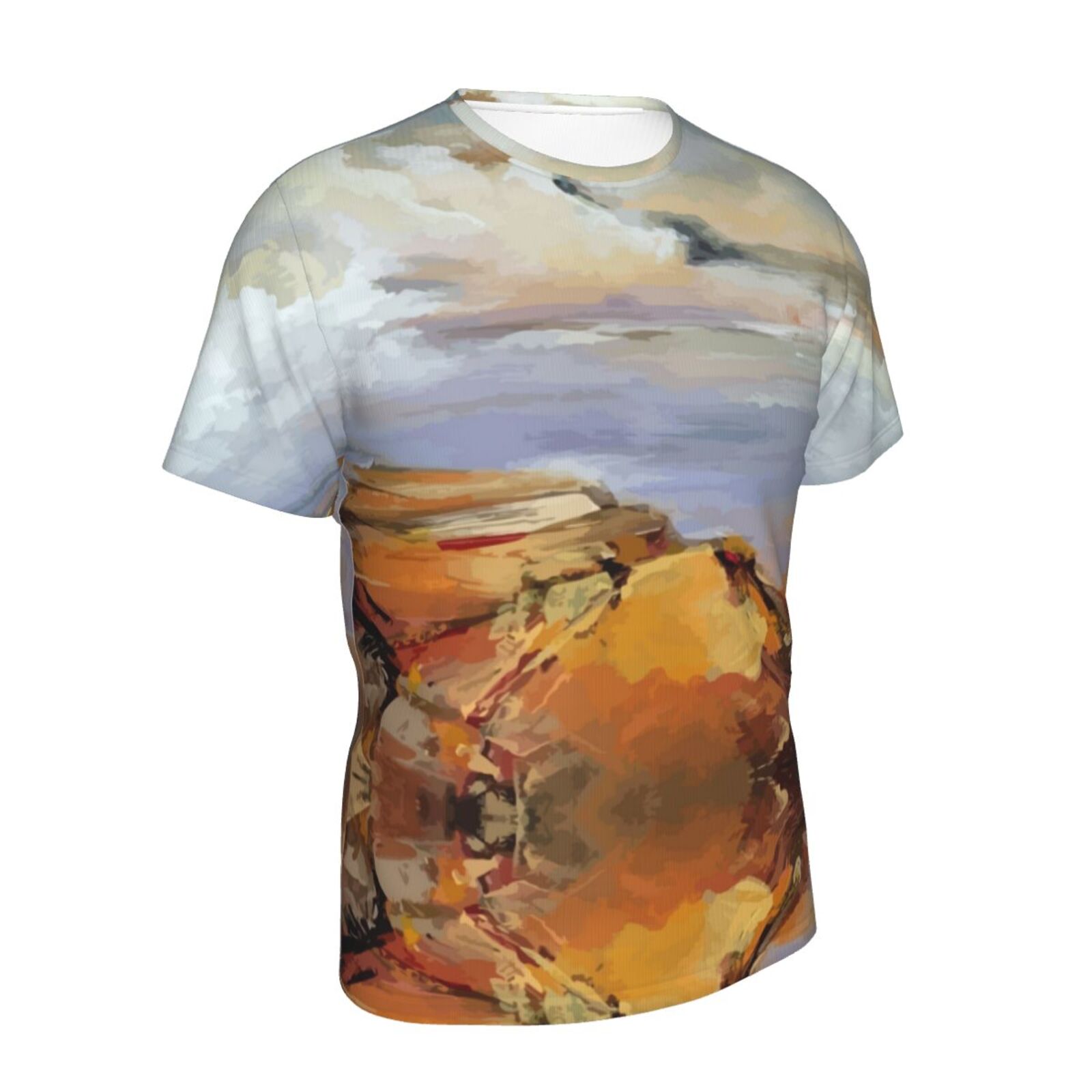Yellow Rocks Malerei Elemente Klassisch Belgien T-shirt