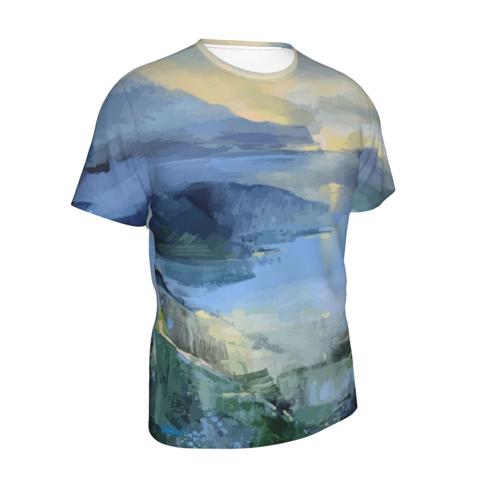 Ruhiges Meer Malerei Elemente Klassisch Belgien T-shirt