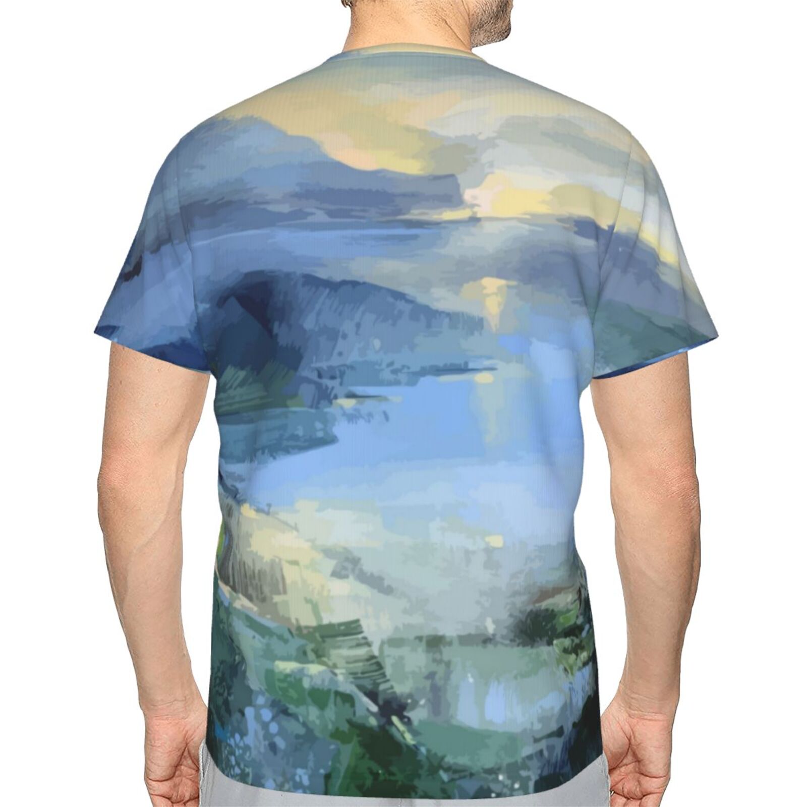 T-shirt Belgique Classique Calm Sea Painting Elements