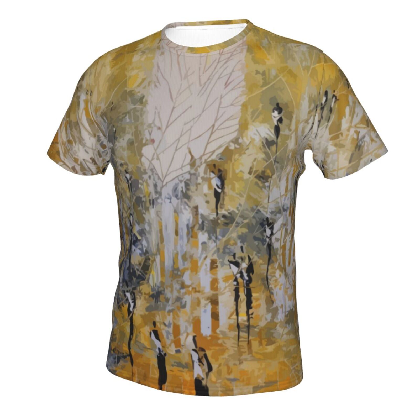 Klassisches Belgien T-shirt Mit Süßen Gelben Malerei-elementen