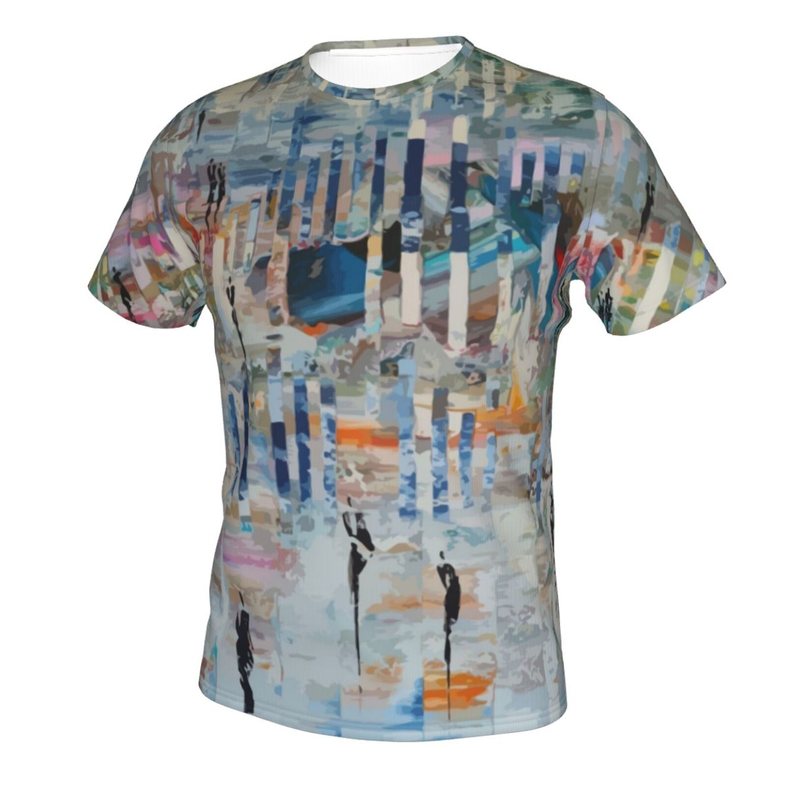 T-shirt Belgique Classique D'éléments De Peinture De Marche Dans Un Monde Abstrait