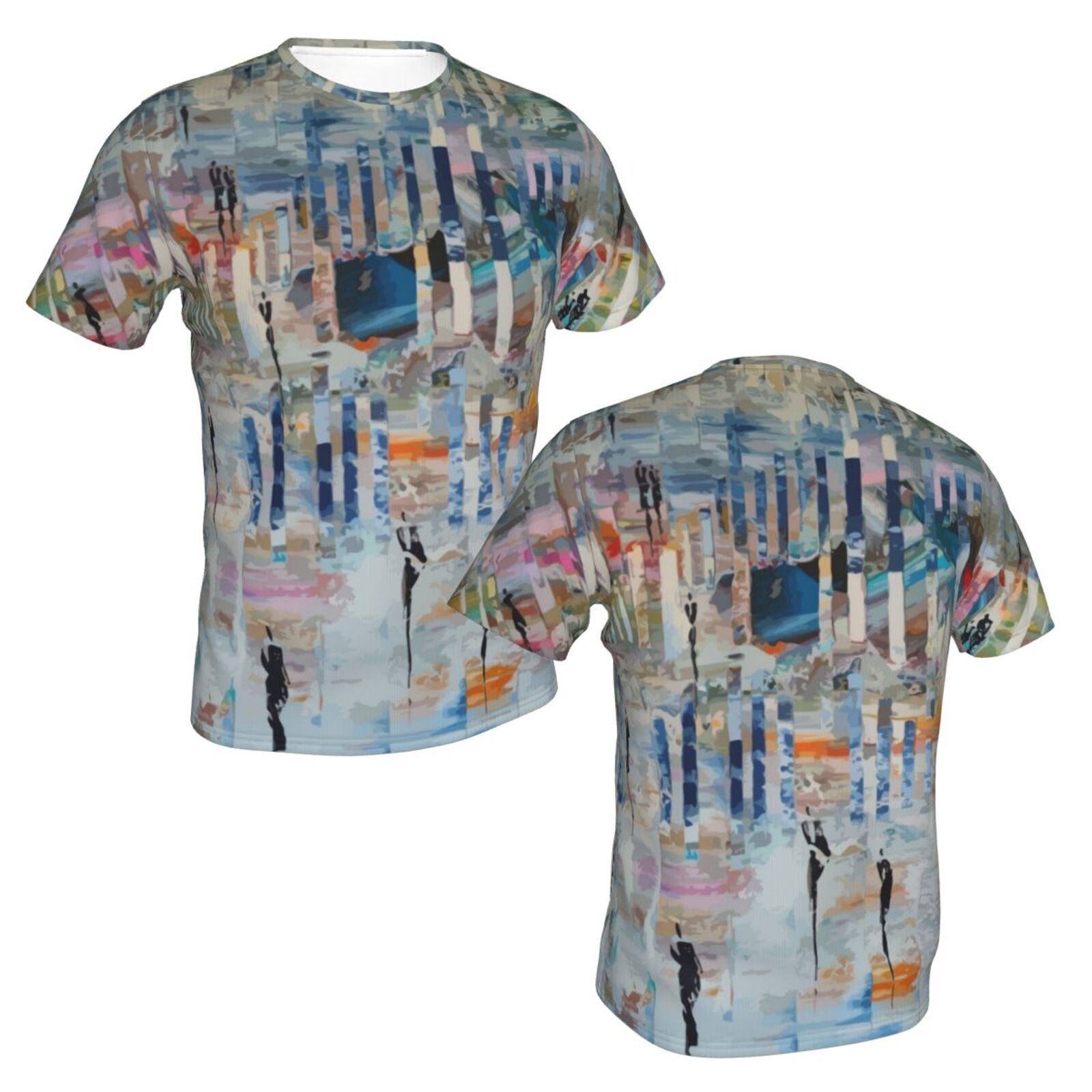 T-shirt Belgique Classique D'éléments De Peinture De Marche Dans Un Monde Abstrait