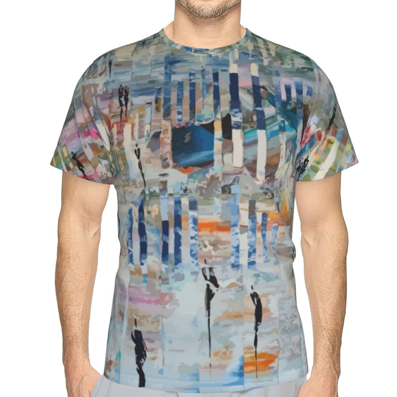 Walk In An Abstract World Malerei Elemente Klassisch Belgien T-shirt