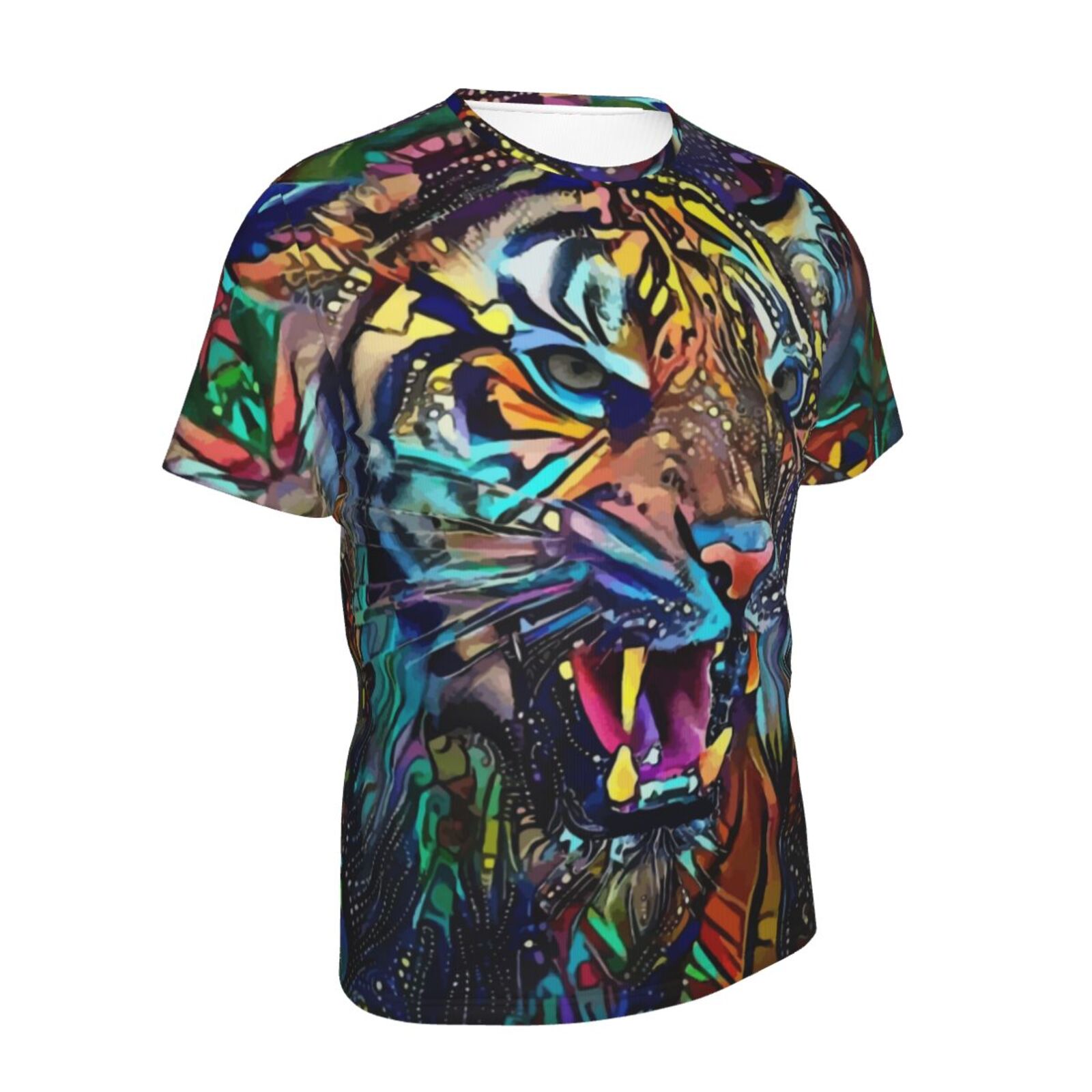 T-shirt Belgique Classique Astor Tiger Éléments Multimédias Mixtes