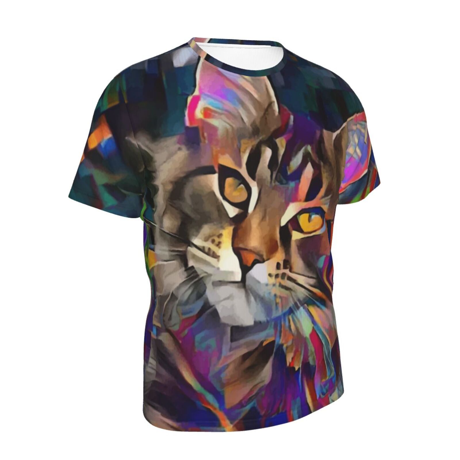 Lazzy Katze Medien Mischen Elemente Klassisch Belgien T-shirt